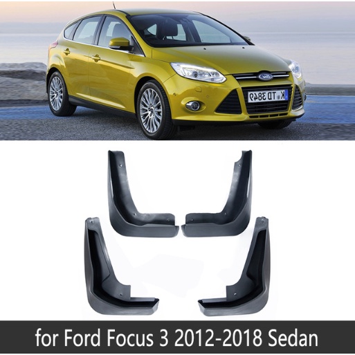 4pcs Flaps Lumpur Mobil Untuk Ford Focus3 MK3 2011~2018 Mudguard Splash Guards Fender Mudflaps Aksesoris Mobil