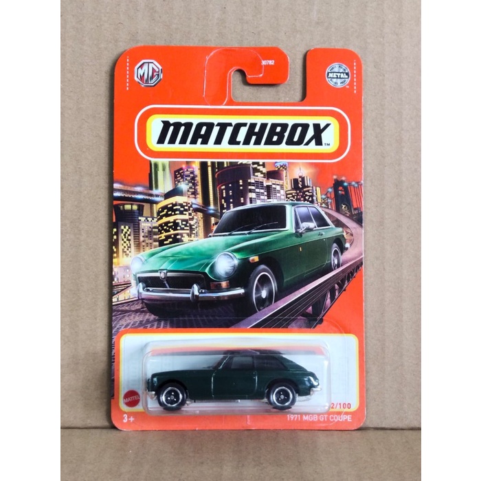 Matchbox 1971 MGB GT Coupe Hijau Tua