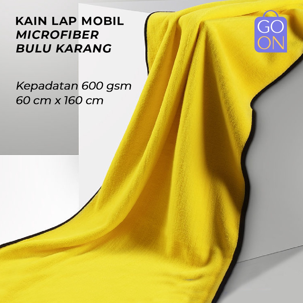 GO ON Kain Lap Microfiber JUMBO 60 x 160 cm - Lap Mobil &amp; Motor Serbaguna