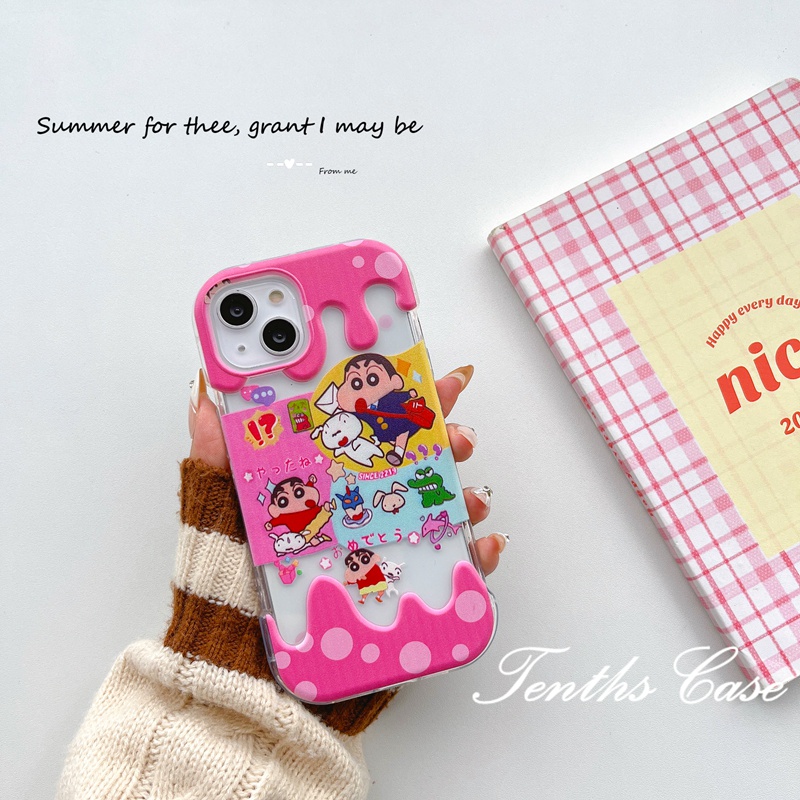 Kompatibel Untuk Iphone14 13 12 11 Pro Max X XR Xs Max8 7 6 6s Plus Se2020Gambar Kartun Lucu Es Krim Ponsel Case Bening Soft Cover