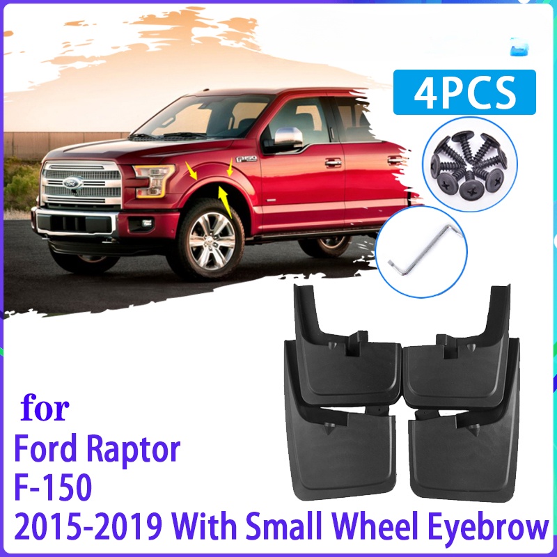 4pcs Flaps Lumpur Mobil Untuk Ford Raptor F150 F-150 F150 2015~2019 2016 2017 Mudguard Splash Guard Fender Mudflaps Aksesoris Mobil