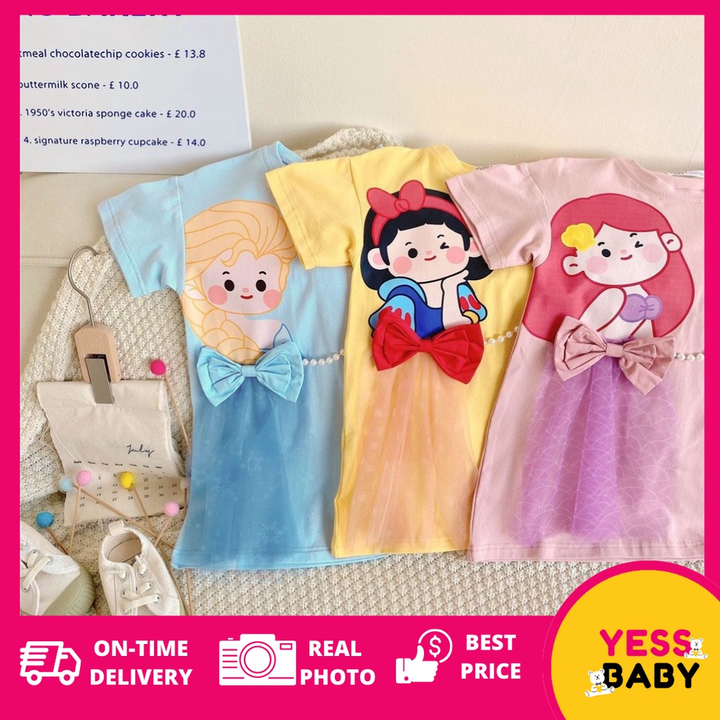 YESSBABY DISCUTE Dress pesta anak perempuan fashion korea anak perempuan import 1-7tahun