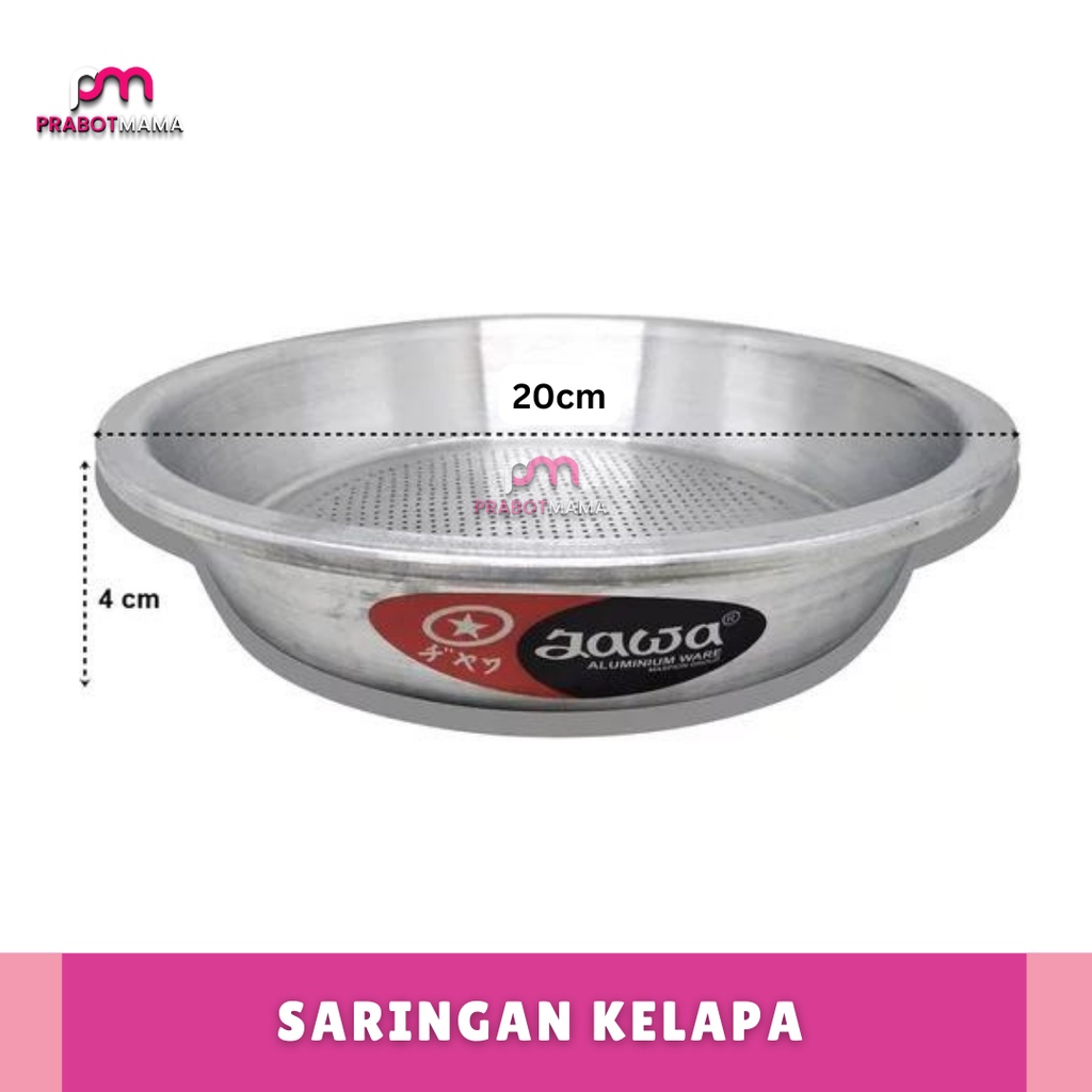 Saringan Santan Aluminium - Prabotmama / Tempat Penyaring Air Parutan Kelapa Alumunium / Alat Dapur