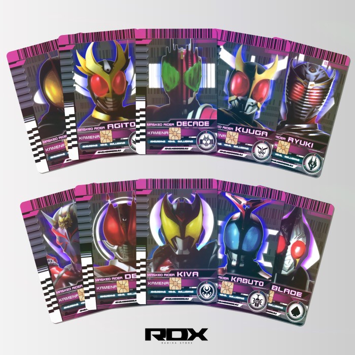 

Kamen Rider Decade Sticker Card Hologram Vinyl ATM Credit Emoney