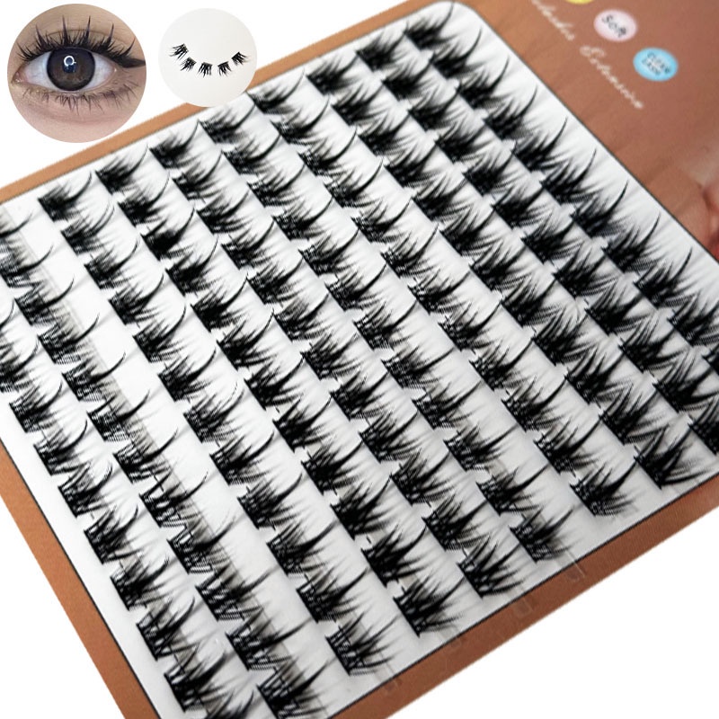 Bulu Mata Palsu Natural Individual Single Lem Eyelash 3D Tanam Korea Bulumata Cluster Eyelashes Extension 11 12 13 14 mm
