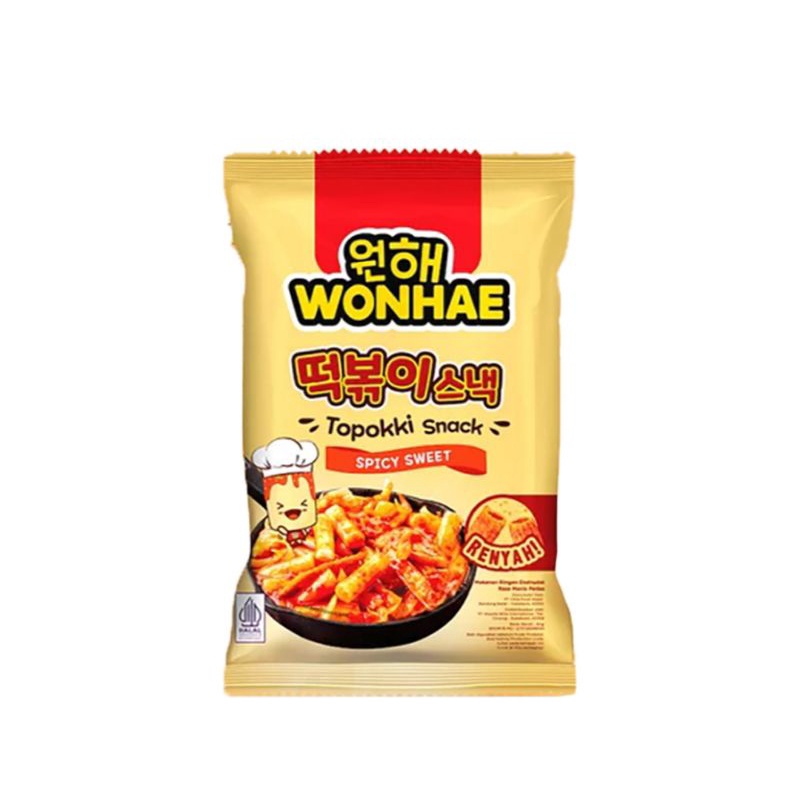 Mujigae WONHAE Topokki Snack Creamy Rose / Spicy sweet 80 g