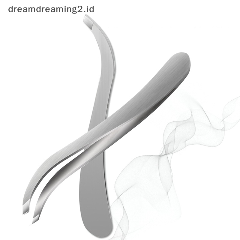 (drea) Profesional Stainless Steel Tweezer Alis Wajah Hidung Rambut Klip Remover Alat //