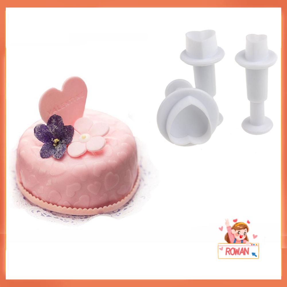 R-FLOWER 3pcs /set Cetakan Mold DIY Cookie Sugarcraft Love Heart