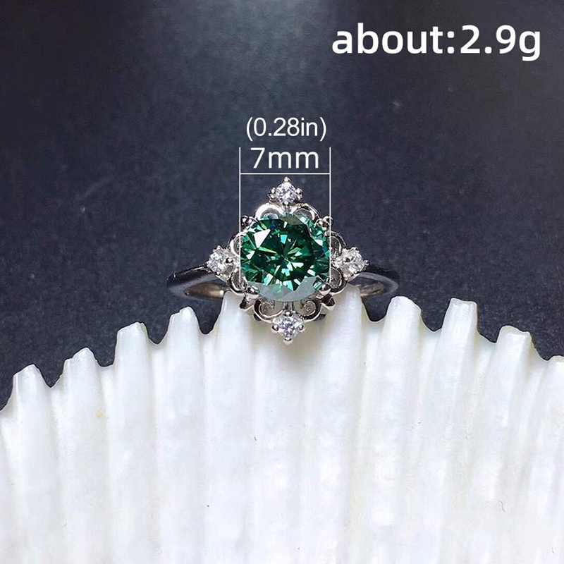 Cincin Kawin Wanita Desain Modern Dengan Zirkon Kubik Hijau Fashion Aksesoris Jari Elegan