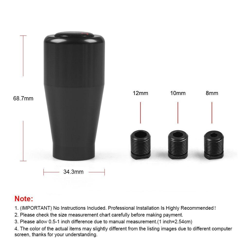 Kepala Tuas Shifter Populer, Knob Pemindah Gigi Mobil Manual, Headball Lengan Tuas Baru Non-Slip Aksesori Otomatis Gear Stick Untuk Universal