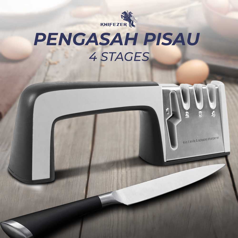 KNIFEZER Pengasah Pisau Diamond Sharpening Wetstone 4 Stages - MY311