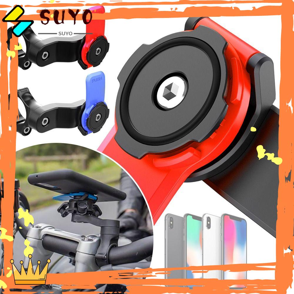 SUYO Holder Handphone Shockproof Navigasi Quad Lock Stang Sepeda Motor