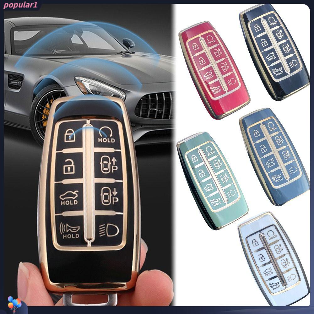 POPULAR Remote Key Case Full Proteksi Aksesoris Mobil Kulit Penutup Fob Kunci Untuk Hyundai