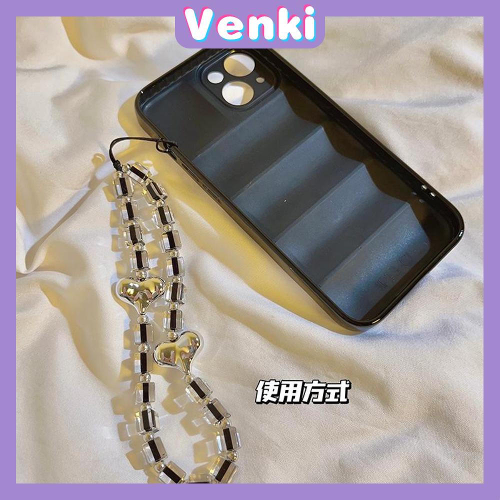 Venki - Casing Ponsel Lanyard Gelang Manik-manik Berwarna-warni Yang Indah Berbagai Gaya Smiley Cinta Manik-manik Cinta Kata-kata Cukup Warna-warni Sederhana Kompatibel Casing iPhone