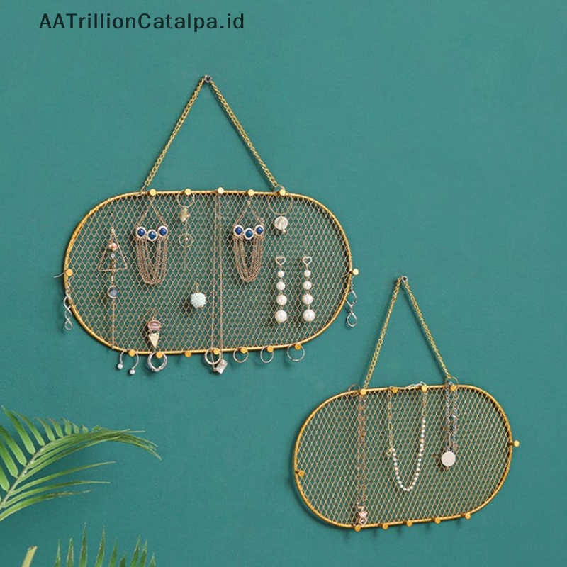Rak perhiasan besi tempa anting penyimpanan kunci anti karat rillion shofatalpa cahaya dessy