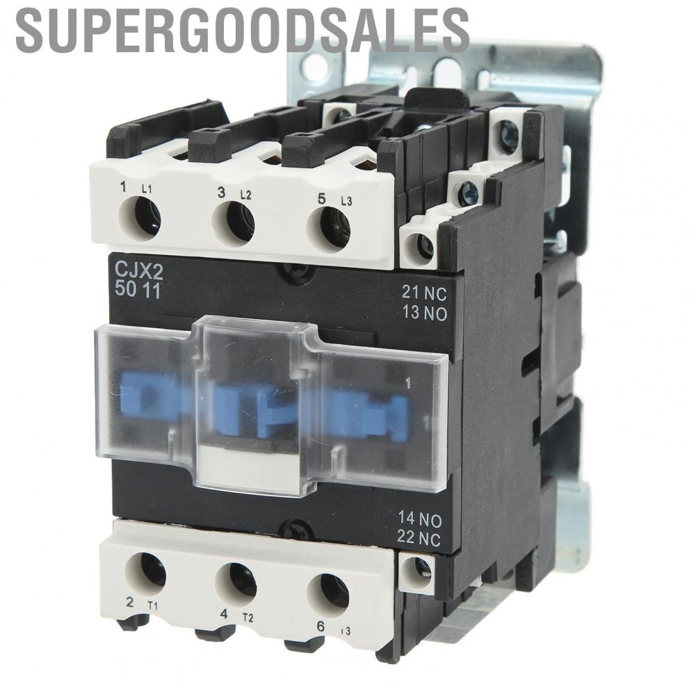 Supergoodsales Volt Contactor  AC High Sensitivity 50A Rated Current Long Service Life for Distribution