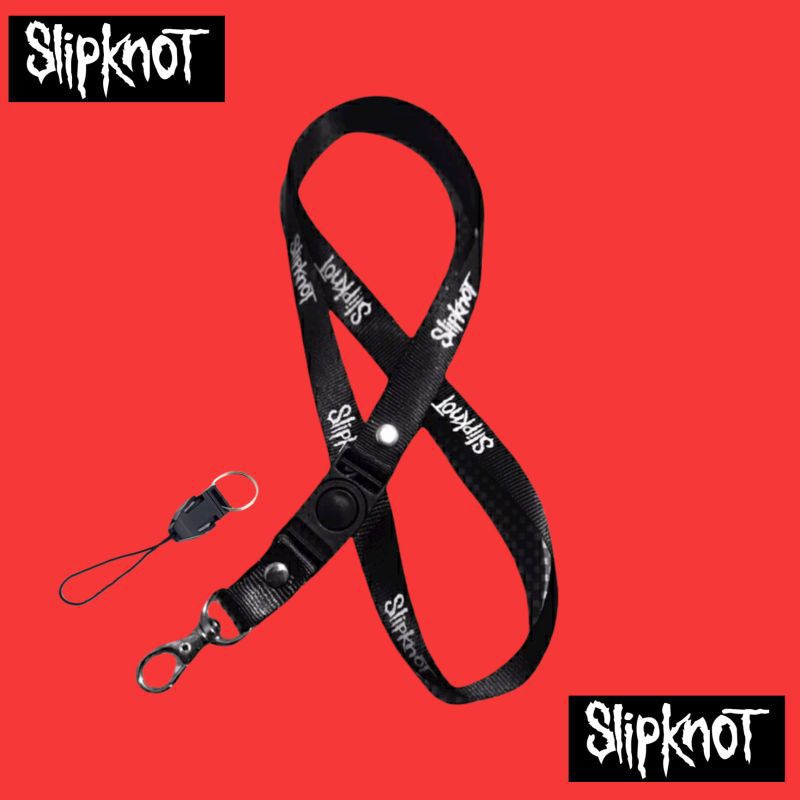 

Tali Lanyard SLIPKNOT band metal gantungan kunci/gantungan id card /gantungan hp murah CO