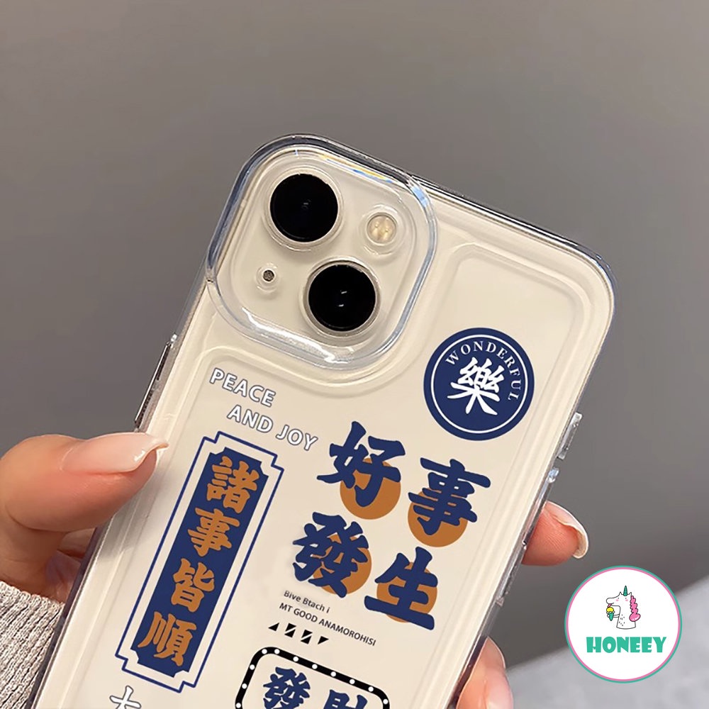 Casing Ponsel Karakter Cina Transparan Bening Untuk Iphone 14 Pro Max13 11 12 Cover Untuk Iphone Xr Xs X7 8 Plus Tutup Belakang