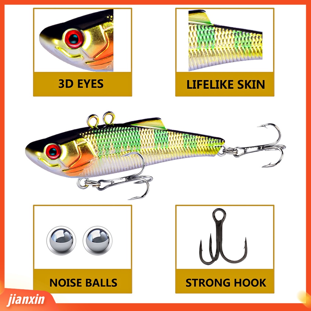 (In Stock) Fishing Lure Vivid Aksesoris Pancing Menarik VIB Swimbait Untuk Memancing Outdoor