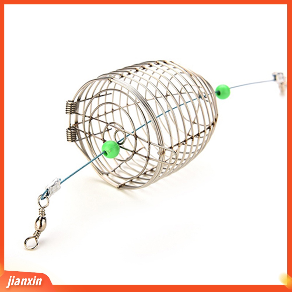 (In Stock) Ikan Kawat Stainless Steel Kecil Fish Bait Trap Basket Fishing Tackle Lure Cage