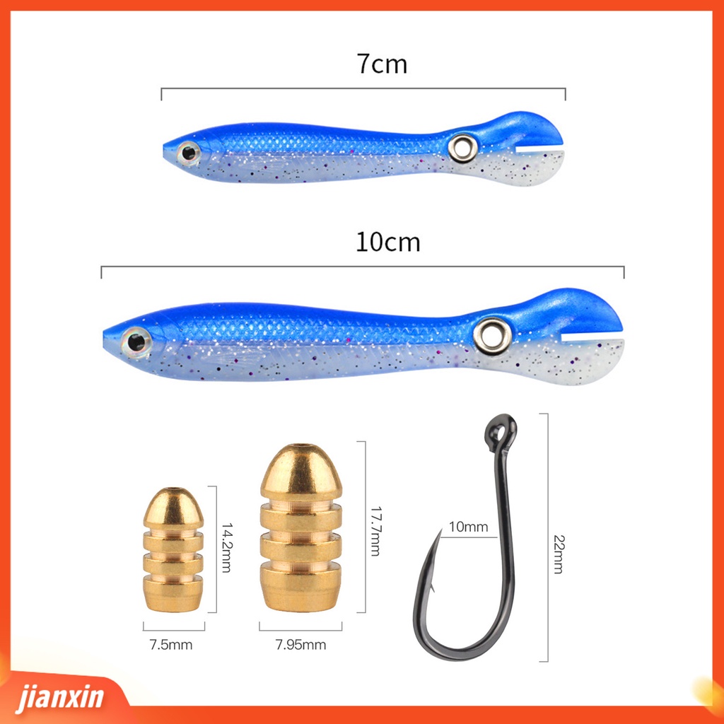 (In Stock) 3Pcs /Set Pemikat Pancing Fleksibel Pengerjaan Indah Portabel Lembut Loach Fishing Lure Untuk Memancing