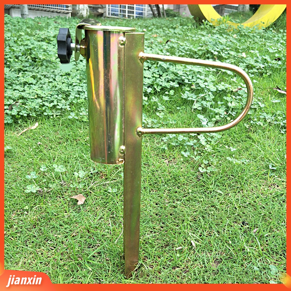 (In Stock) Payung Jangkar Tahan Aus Sekrup Adjustable Tahan Angin Heavy Duty Berlapis Warna Zinc Iron Umbrella Holder Untuk Diameter Tiang 28-32mm Payung Pantai