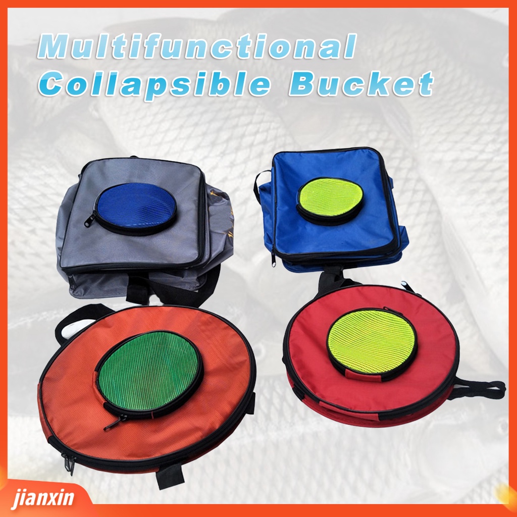 (In Stock) Ember Multifungsi Collapsible Bucket Portable Wadah Air Lipat Untuk Memancing