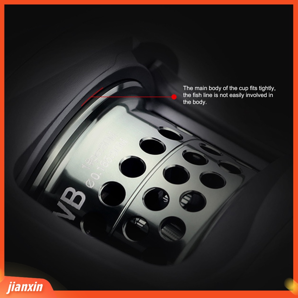 (In Stock) WB1000 N48 ic Rem Gulungan Pancing Non-Simpul Metal Baitcasting Spool Dangkal Gulungan Tangan Kanan Kiri Untuk Di Luar Ruangan