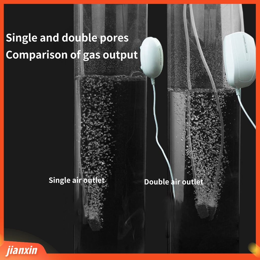 (In Stock) ABS Pompa Oksigen Memancing Daya Tinggi Low Noise Shockproof Rubber Aquarium Air Pump Untuk Rumah