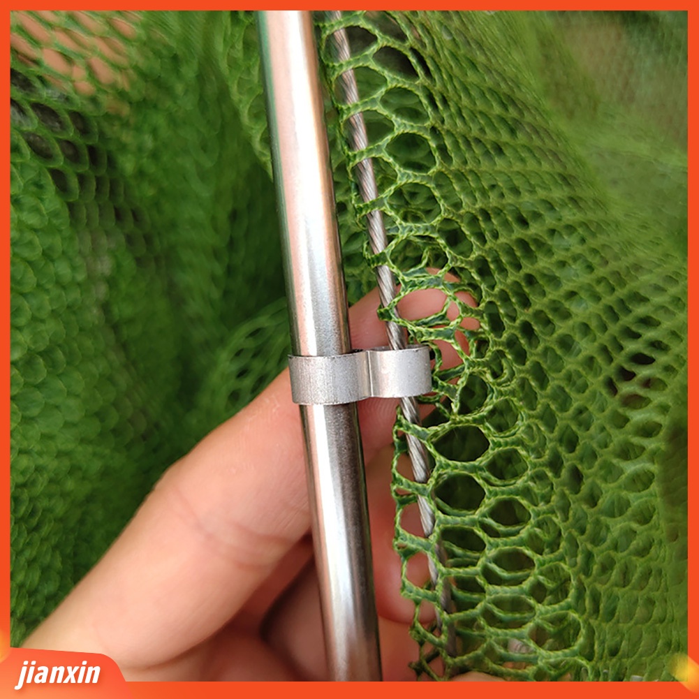 (In Stock) 2m /2.5m Collapsible Nylon Stainless Steel Penangkap Ikan Jaring Perangkap Kandang Pancing Mesh Basket