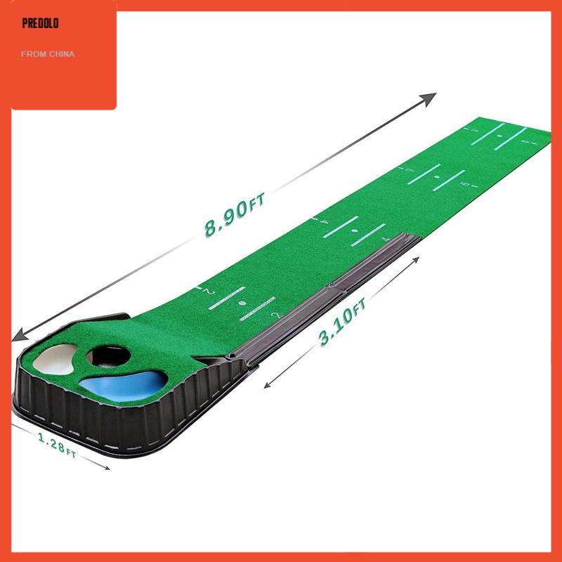 [Predolo] Golf Putting Mat Golf Putter Trainer Untuk Aksesoris Golf Rumah Untuk Pria