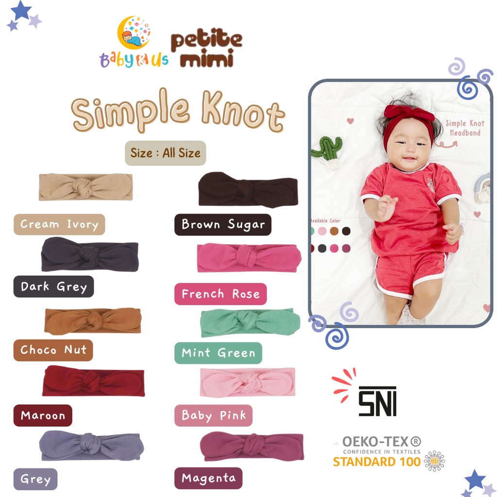 Petite Mimi Bandana Bayi Lucu - Simple Knot