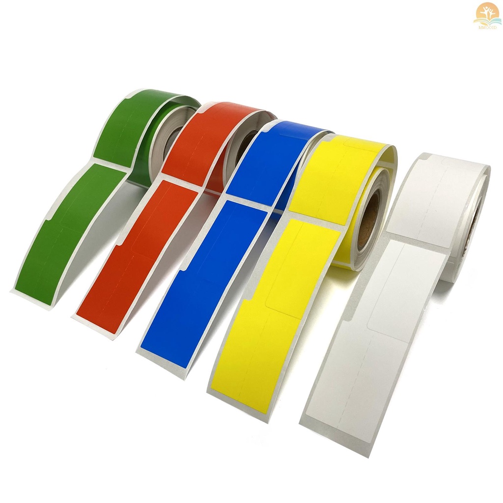 In Stock Cable Label Self-Adhesive Thermal Printing Sticker Kertas Tahan Air Minyak Tahan Sobek Label Tape Untuk Kabel Wires Jewelry Untuk Seri DP23 Thermal Printer Label Membuat