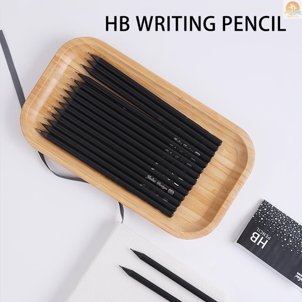 In Stock 12pcs HB Set Pensil Tulisan Graphite Core Drawing Sketching Notes Taking Untuk Pelajar Pemula Dan Artis