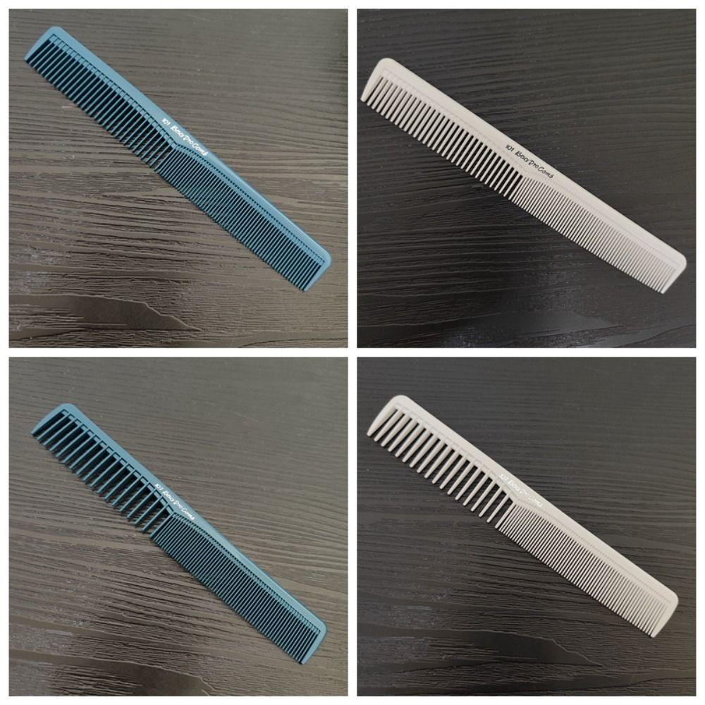 MXBEAUTY Pro Sisir Penata Rambut, Sikat Rambut Lurus Plastik, Sisir Pemotong Rambut Tahan Lama Anti-slip Anti-Statis DIY Untuk Barber