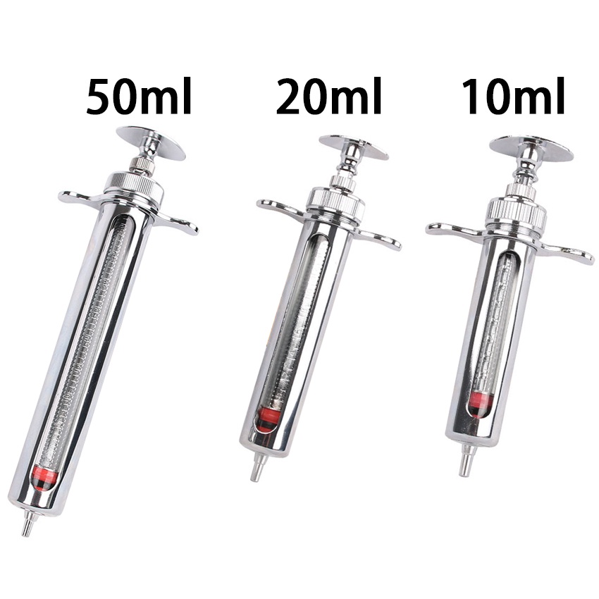 Jarum Suntik Hewan / Suntikan Stainless 10ml 20ml 50ml / Suntikan Tanpa Jarum Syringe / Parfum Spuit