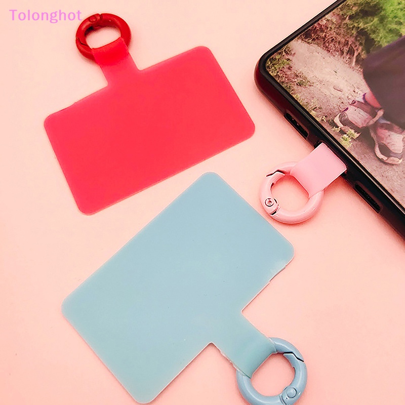 Tolonghot&gt; Ponsel Lanyard Klip Patch Tetap Logam Gesper Liontin Untuk Telepon Anti-lost Tahan Lama Universal Lanyard Tetap Kartu well