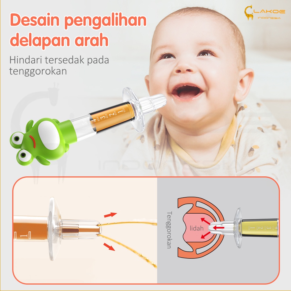 Lakoe Pipet Tetes Obat Bayi Baby Medicine Feeder Alat Bantu Minum Obat Susu/Penyuap suntik bayi