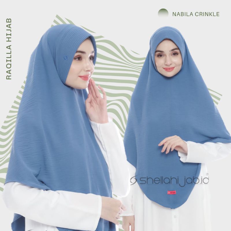 Khimar NABILA Hijab Crinkle AirFlow Ped Bulan Sabit