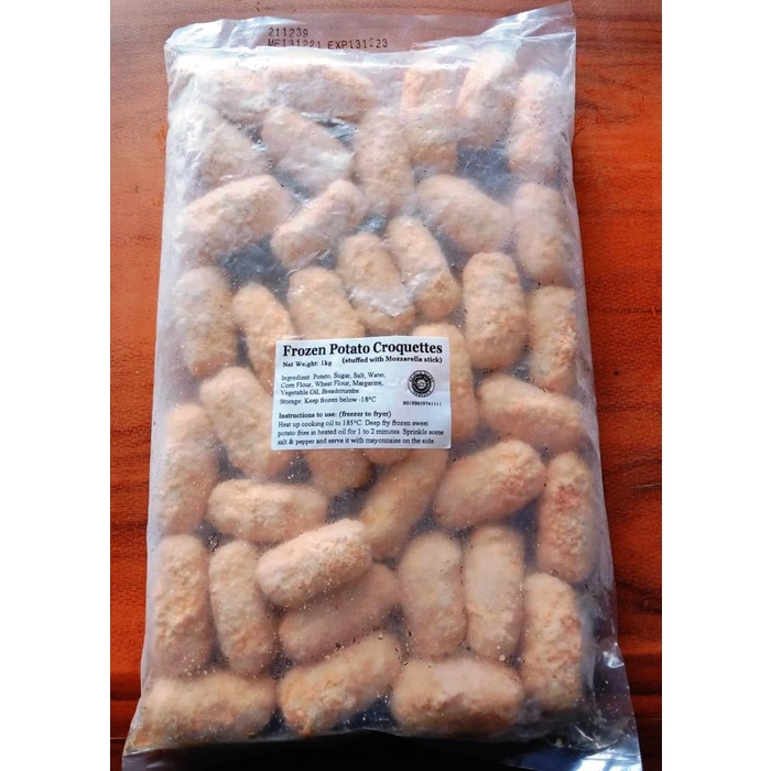

✨Ready Stok✨ - POTATO CROQUETH WITH MOZARELLA 1KG