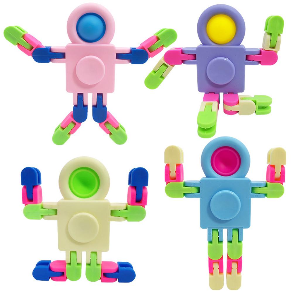 Warna Acak Mainan Mecha Anak Mainan Relief Penurun Stress Robot Mekanik Relax X0J0