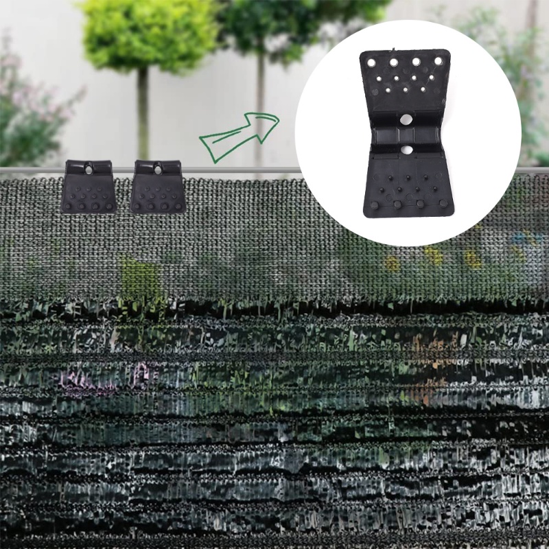 10pcs Klip Jaring Kerai Matahari Tipe Kupu-Kupu/Tahan Angin Pertanian Bayangan Film Tombol Tetap/Kait Instalasi Pagar Rumah/Greenhouse Film Sun Shading Net Clamp Aksesoris