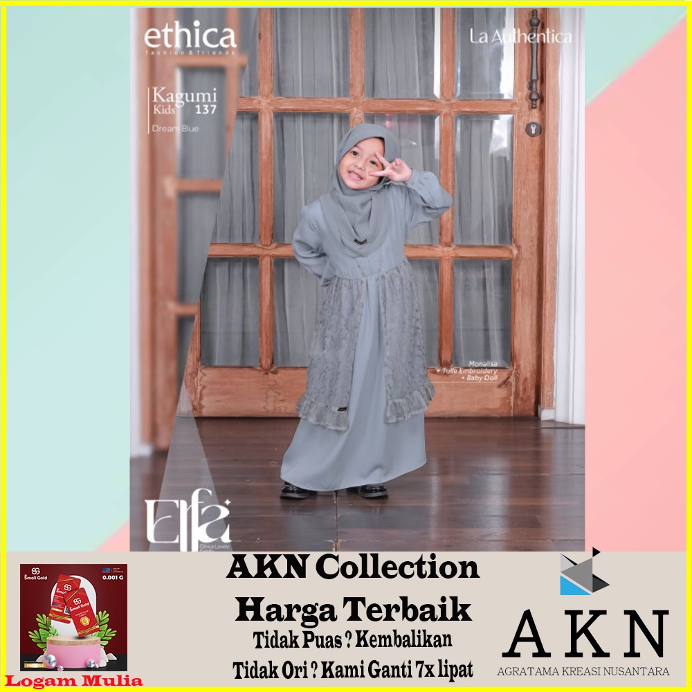 Ethica Gamis Anak Perempuan Kagumi Kids 137 Gamis Terbaru