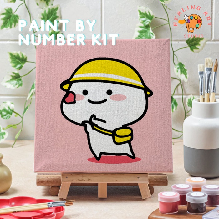 

Bestseller Paint By Number Pentol Sekolah Canvas 20X20 Cm Painting Kit