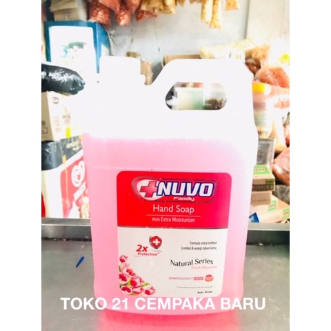 Nuvo Hand Soap Fresh Blossom Jerigen 4 Liter |Sabun Cuci Tangan 4Liter
