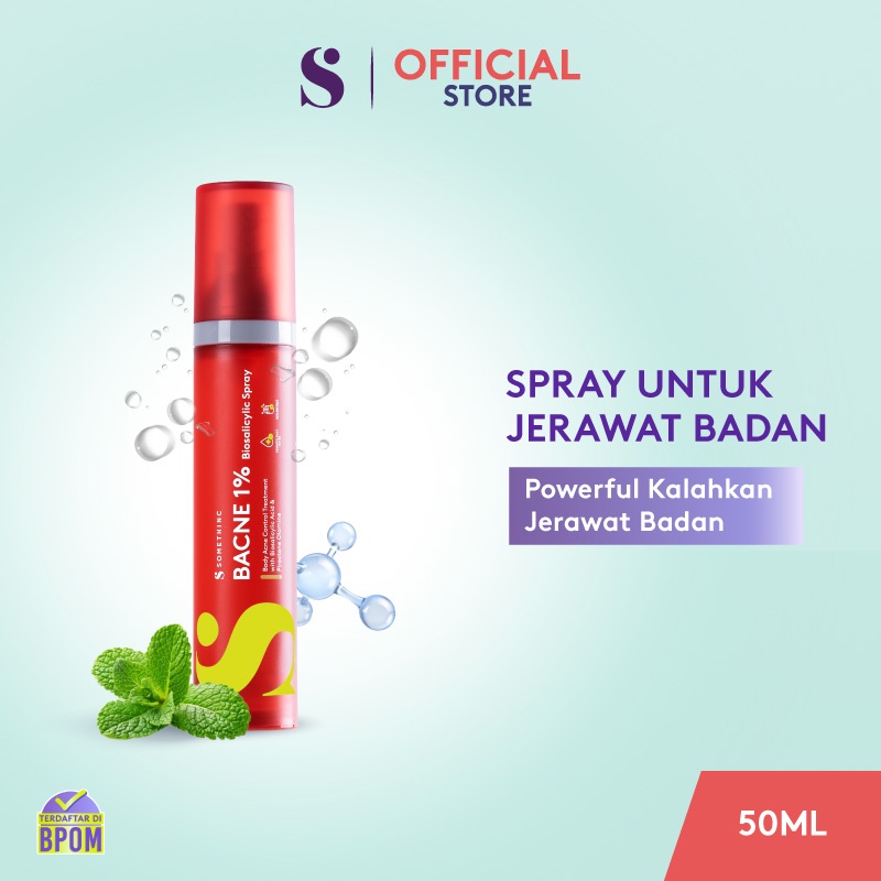 SOMETHINC Bacne 1% Biosalicylic Spray - Spray Jerawat Badan & Jerawat Punggung