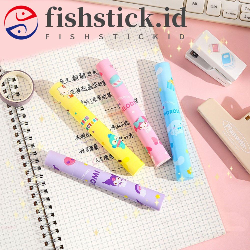 Fishstick Stabilo Pen Set Kawaii 4pcs /Set Kuromi Diy Diary Album Kantor Perlengkapan Sekolah Melodyku Keypoints Marker Pen