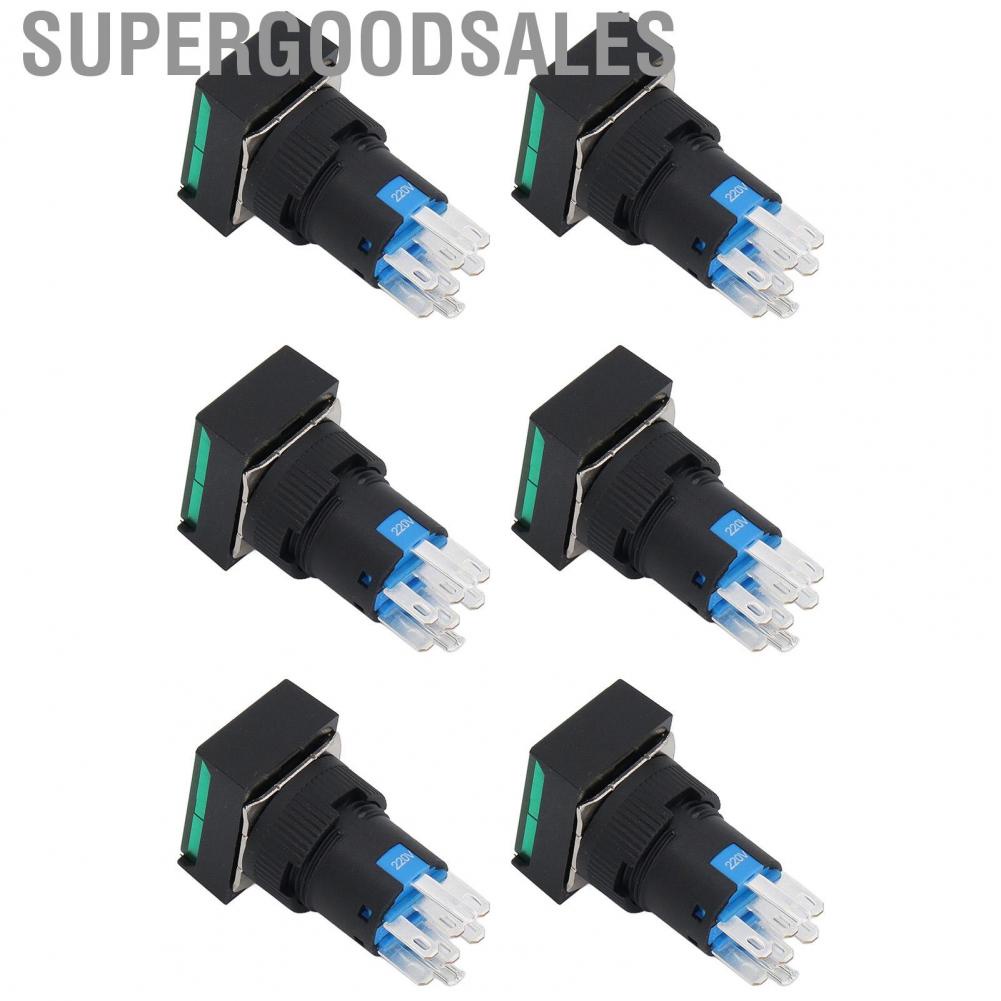 Supergoodsales Pushing Switches  ABS Wide Application Push Button Switch with Light for Equipment