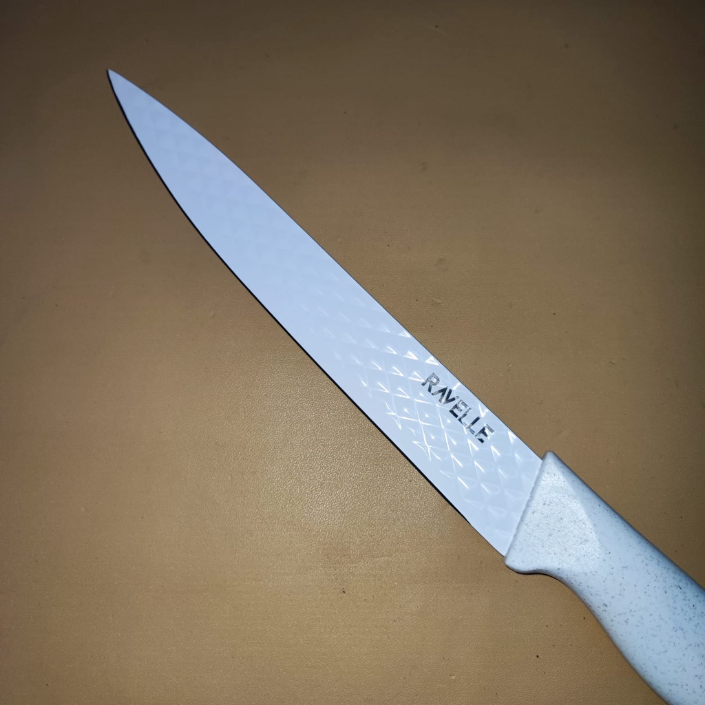 PISAU SLICING KNIFE 20CM RAVELLE ROYALE BLOCK KNIFE PEMOTONG SERBAGUNA