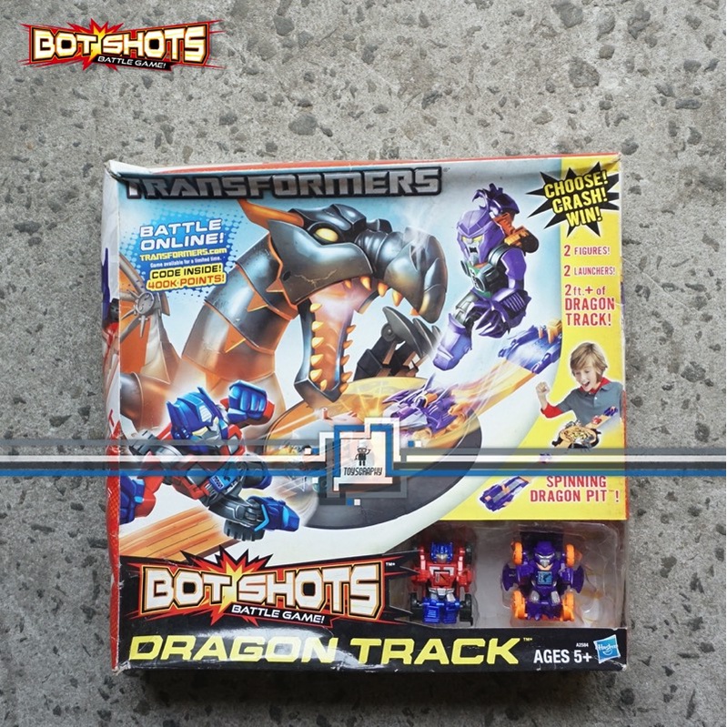 Transformers Bot Shots Dragon Track Launcher Optimus Prime Megatron